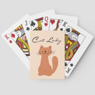 Baralho Typografia Design Minimalista do Cat Lady Boho