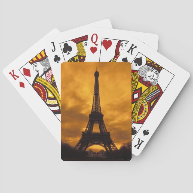 Baralho UE, França, Paris. Torre Eiffel. (Verso)