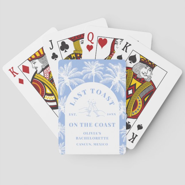 Baralho Último Brinde Na Bachelorette Costeira Da Praia Co (Verso)