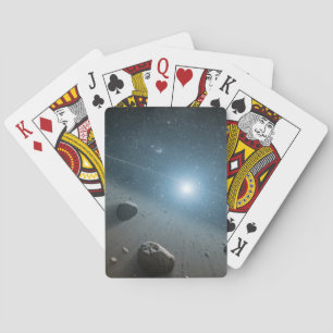 Baralho Um Cinturão Asteroide Em Torno Da Estrela Brilhant