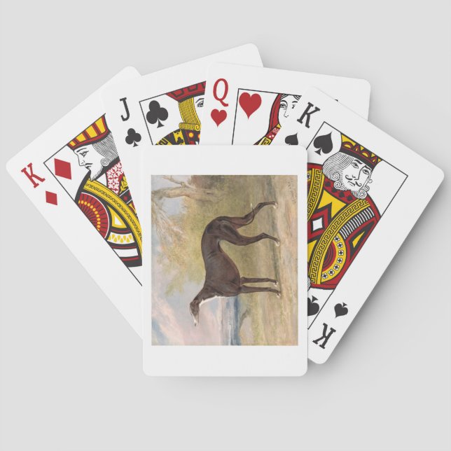 Baralho Um dos galardoados Greyhounds de George Lane Fox:  (Verso)