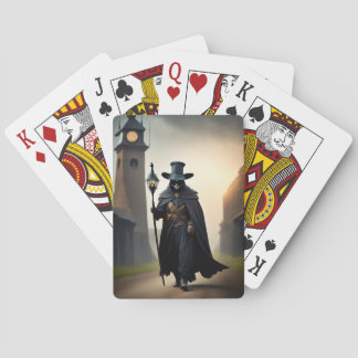 Baralho Um médico praga segurando um funcionarios em um