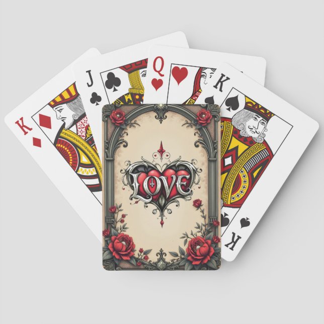 Baralho Um romance gótico. Um ornamentado, estilo gótico (Verso)