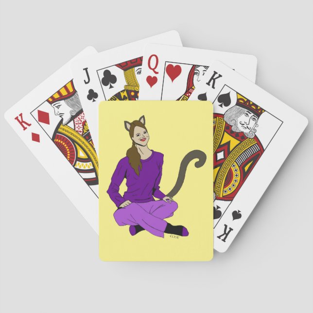 Baralho uma catgirl (Verso)