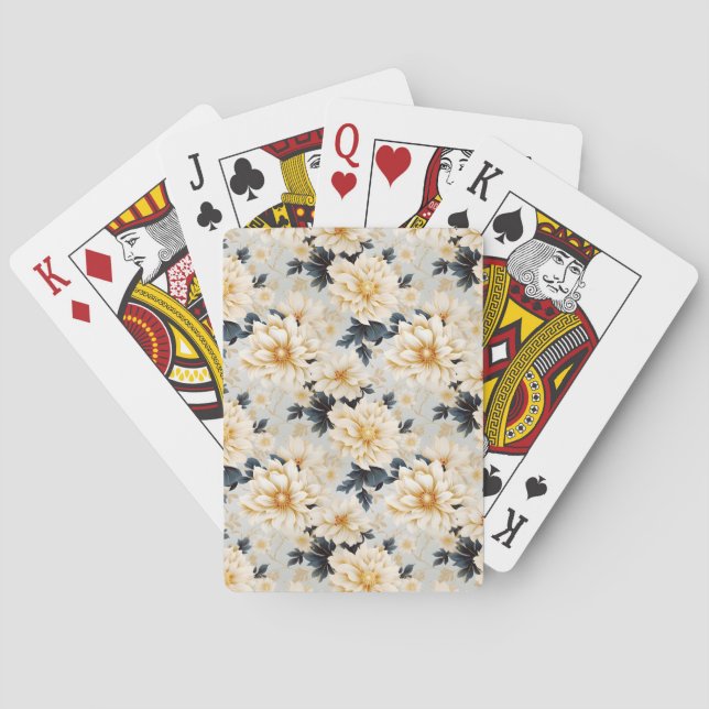 Baralho Uma Série de Design Floral de Casamento 2 (Verso)