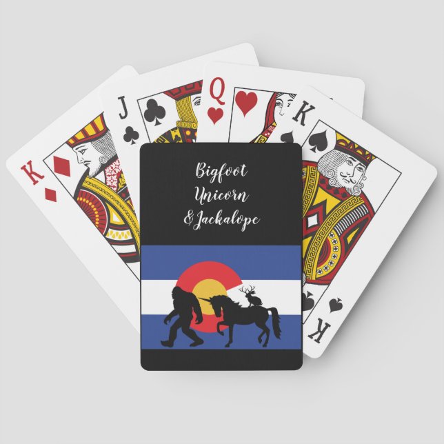 Baralho Unicorn Jackalope e Bigfoot (Verso)