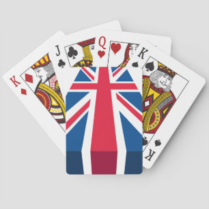 Baralho Union Jack, bandeira britânica em 3D