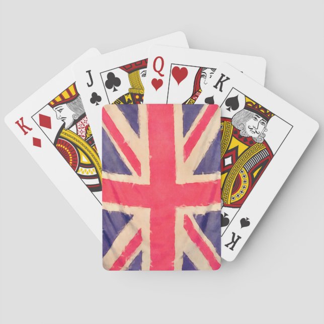Baralho Union JACK FLAG grunge (Verso)