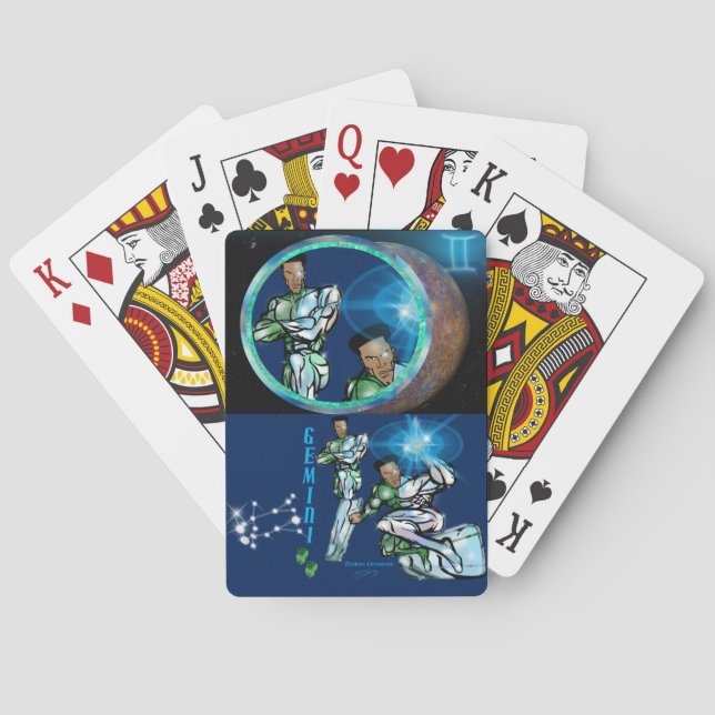 Baralho Universo do Zodíaco - Gêmeos - Cartas Clássicas de (Verso)