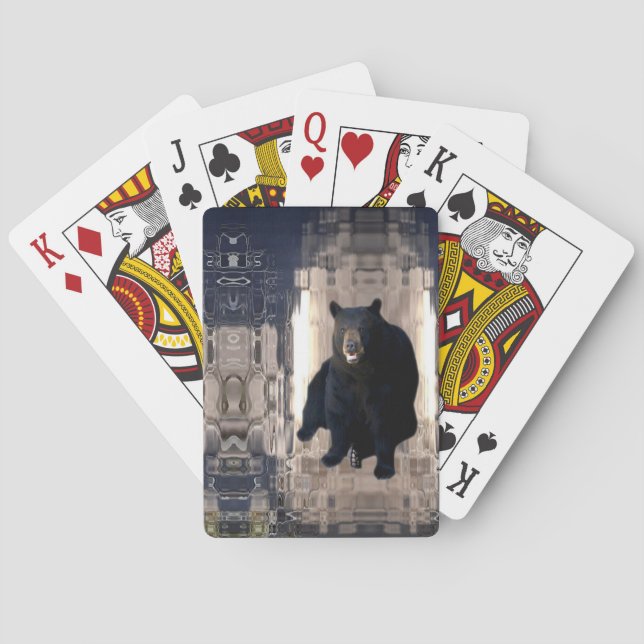 Baralho Urso 1 - Design de mosaico com cubo de gelo (Verso)