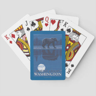 Baralho Urso no luar - montagem Adams, Washington
