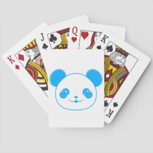 Baralho Urso Panda Azul Kawaii