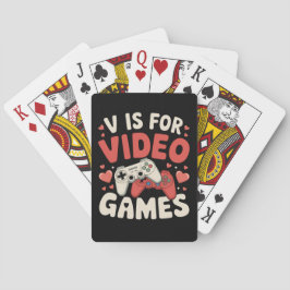 Baralho V É Para Jogos De Vídeo Dia Dos Namorados Engraçad