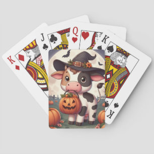 Baralho Vaca-bruxa-bruxa-do-Halloween