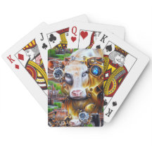 Vaca cibernética Steampunk