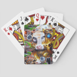 Baralho Vaca cibernética Steampunk