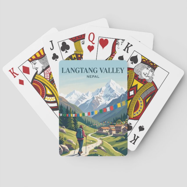 Baralho Vale de Langtang Nepal (Verso)
