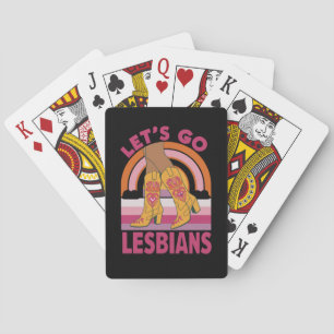 Baralho Vamos Lá Lésbicas Mês do Orgulho LGBTQ Cowgirl