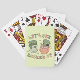 Baralho Vamos Sente-Se - Engraçado Leprechaun Clover