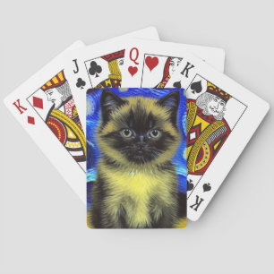 Baralho Van Gogh Starry Night Siamese Cat