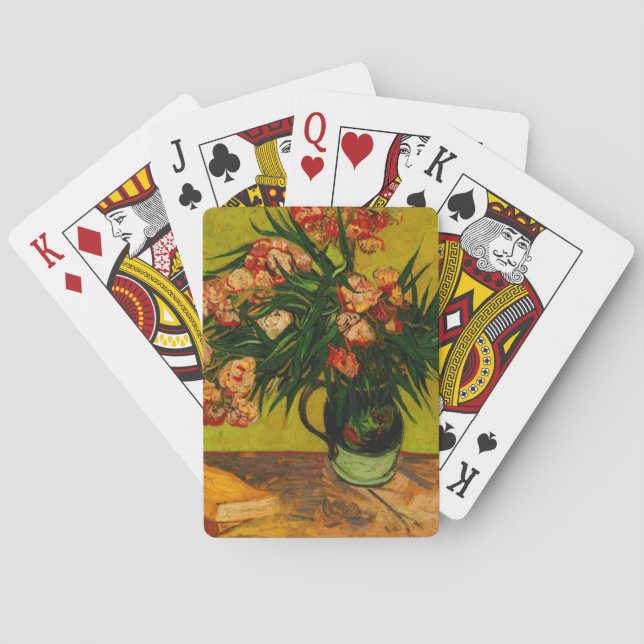 Baralho Van Gogh Vase Com Oleanders E Livros Arte Floral (Verso)