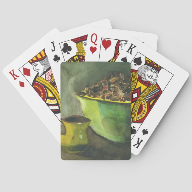 Baralho Vapor na manhã da taça de café (Verso)