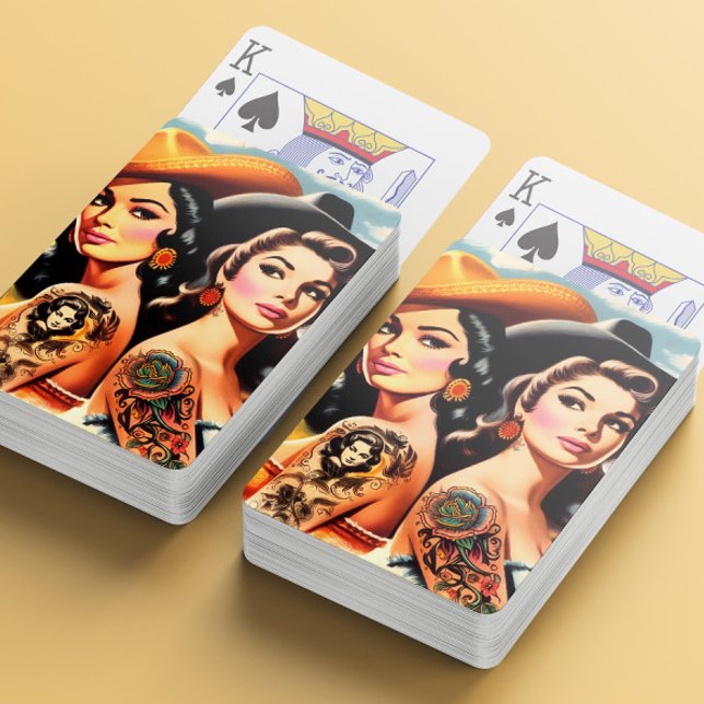 Baralho Vaqueiras Tatuadas Vintage (Criador carregado)