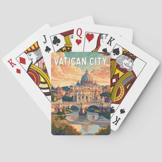Baralho Vaticano City Art Vintage (Verso)