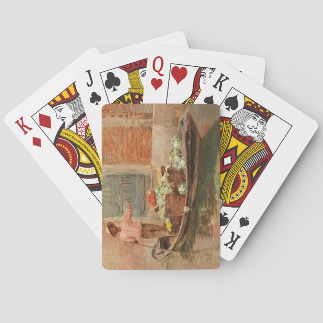 Baralho Vendedor de legumes em Veneza (por Vincenzo Capril (Verso)