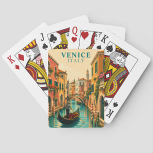 Baralho Veneza Itália Vêneto Canal Vêneto Vintage