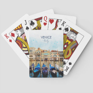 Baralho VENICE VENEZIA - Cor da água - Itália - Viagem sou