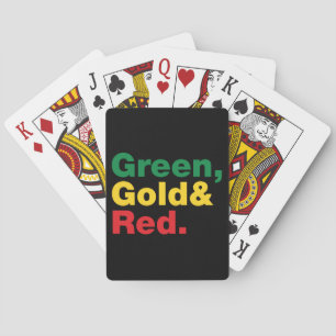 Baralho Verde, Dourado e vermelho.