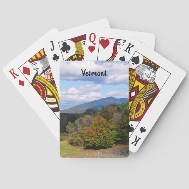 Baralho Vermont autumn playing cards (Verso)