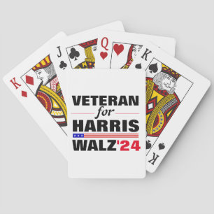 Baralho Veteranos Personalizados para a Eleição de Harris