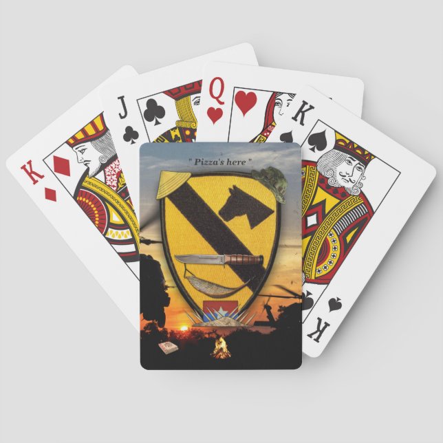 Baralho Vetnam veteranos da cavalaria de 1rua (Verso)