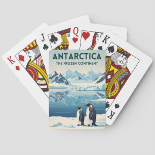 Baralho Viagem Antiga Paisagem Natural Antártica Retro