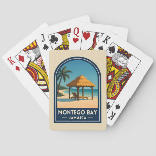 Baralho Viagem Clássica Montego Bay Jamaica Praia Retro