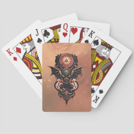 Baralho Viagem de tempo místico com asas, relógio de galão