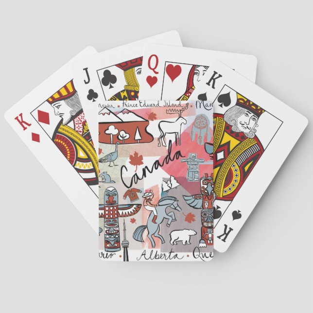 Baralho Viagem global - Canadá (Verso)