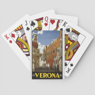 Baralho Viagem para Itália - Poster vintage de Verona