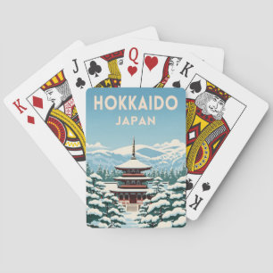 Baralho Viagem Retro Vintage Hokkaido Japão Inverno Cênico