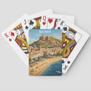 Baralho Viagem Turística Vintage Alicante Espanha