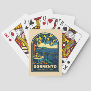 Baralho Viagens vintage Sorrento Itália Retrocêntrica Cost