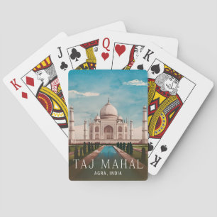Baralho Viagens vintage Taj Mahal India - Retrospectiva
