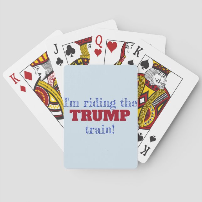 Baralho Viajando no trem do TRUMP! (Verso)