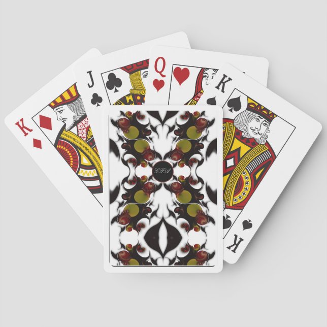 Baralho "Vida contínua com contraste acidental", cartões (Verso)