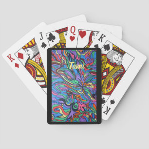 Baralho vidro colorido