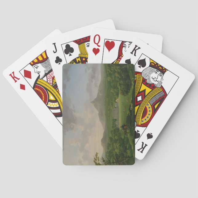 Baralho View of Powerscourt, County Wicklow, c.1760-2 (oil (Verso)