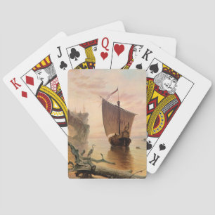 Baralho Viking Norse Ship Boat Fantasy Art Cards