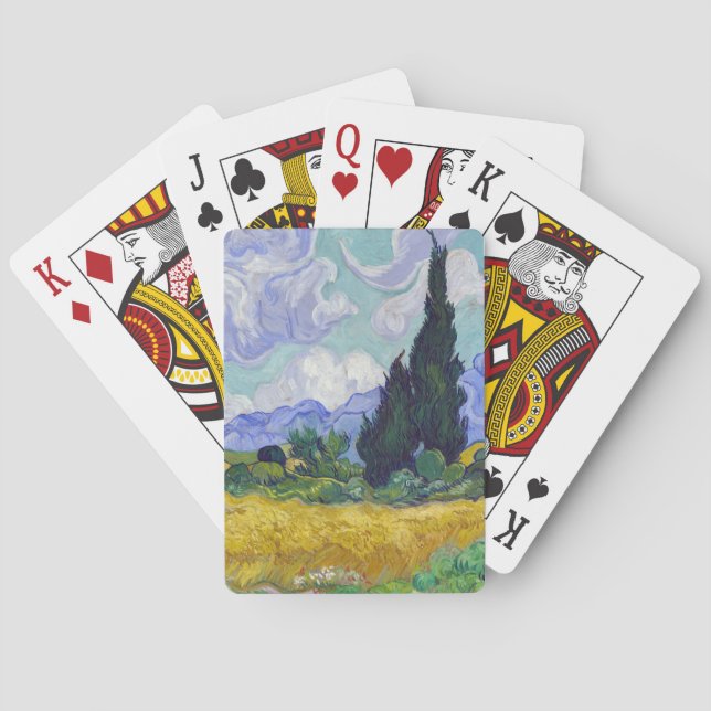 Baralho Vincent Van Gogh - Campo de Trigo com Cipras (Verso)